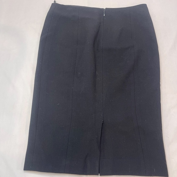 VERSACE VTG 90s Women’s Black Pencil Skirt With Slit Size US 4 - Picture 3 of 10